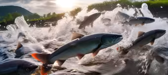 Лосось идет на нерест