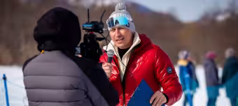 Олимпийский чемпион по лыжным гонкам Александр Легков