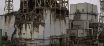 Разрушенный реактор АЭС «Фукусима-1»