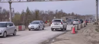 Дорожные работы на пр. Мира