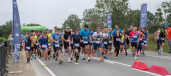 Старт участников дуатлона «Анивское взморье»