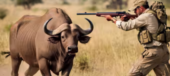 Буйвол и охотник