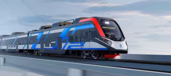 Макет пассажирского поезда на водороде