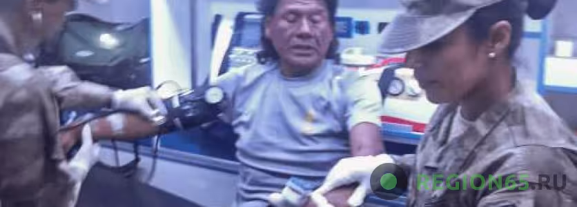 Рыбак Максимо Напа Кастро после спасения