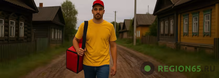 Курьер в деревне